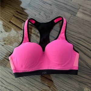 VSX Vibrant Pink and Black Sports Bra